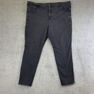 American Eagle Jeans Womens 24 (Fits 43x27) Black Curve Hi‎ Rise Jegging